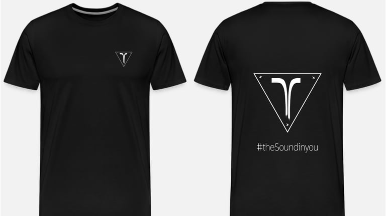a t - shirt with a triangle shaped triangle and a triangle shaped triangle with the