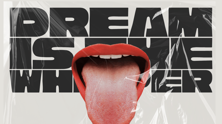 album art with a tongue sticking out of it