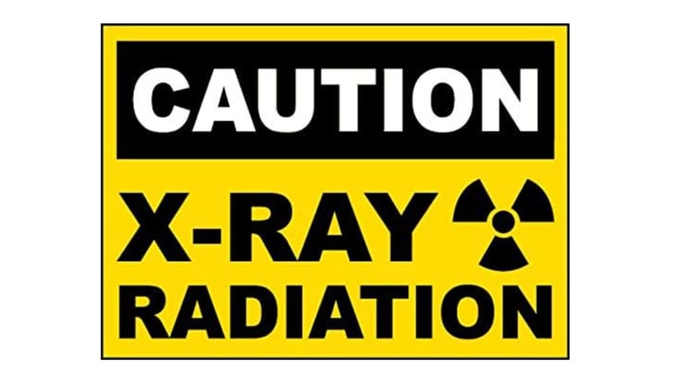 Bundle - Safety and Warning & Warehouse Signs Stickers - Caution X-Ray Radiation Sign
