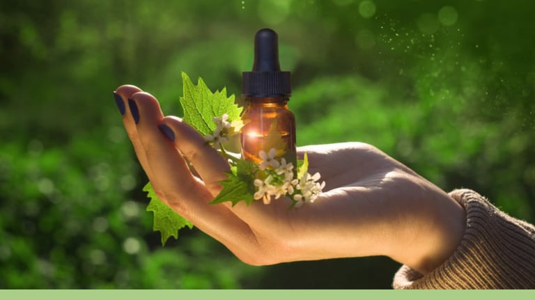 Healing drops. Flower remedy