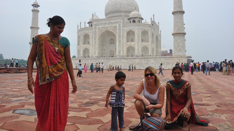 taj mahal, agra, india