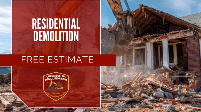 Residential Demolition in Columbus, GA