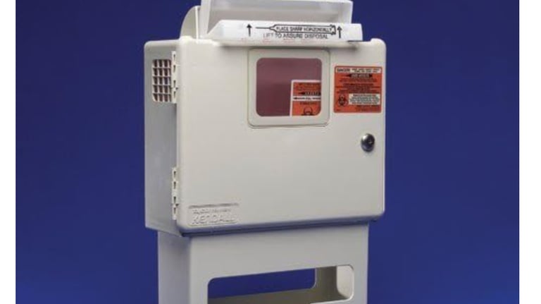 Sharps 5 Qt Container W/Glove Box