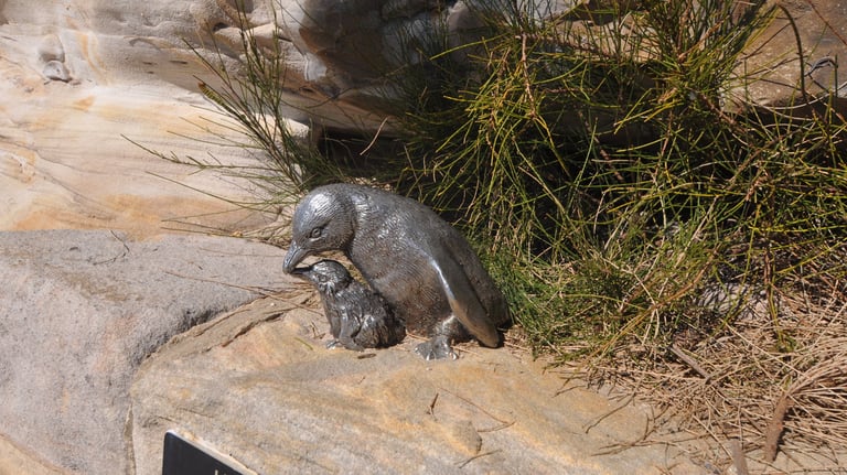 sculptures at Manly beach front, Sydney, Australia