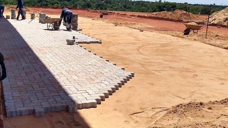 Assentamento de Piso Intertravado