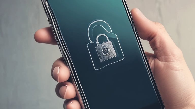 A person using a mobile phone to check their investment balance