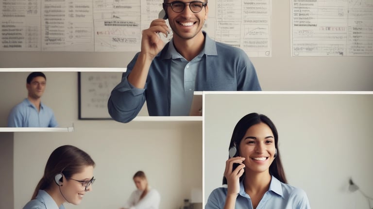 Happy family receiving keys to their new home with smiling consultant