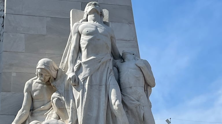 Canadian National Vimy Memorial., Vimy Ridge, Western Front, France