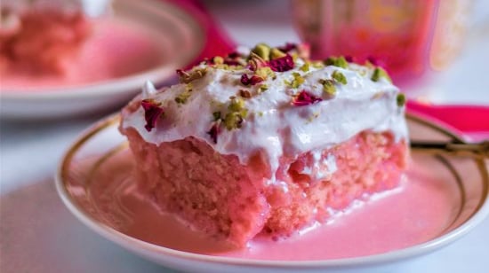 Tresleches Rose Milk Cake