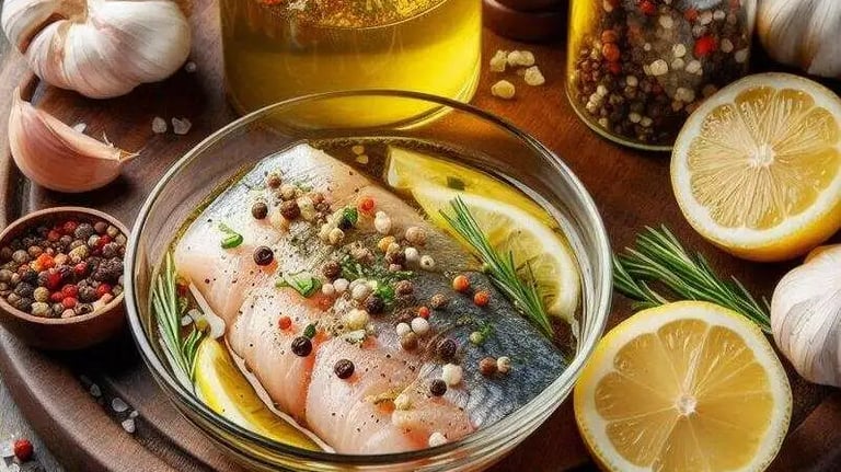 Poisson mariné