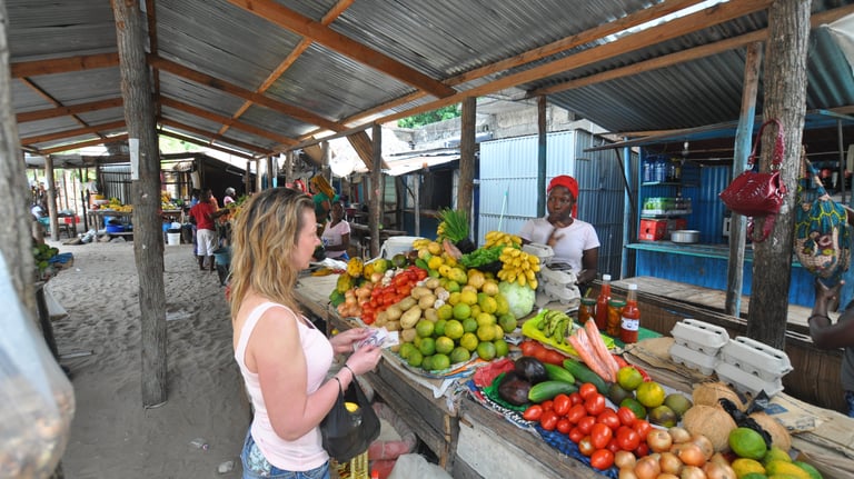fruit market in Mozambique