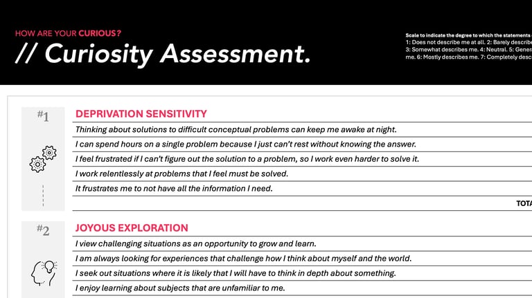 Curiosity Assessment.