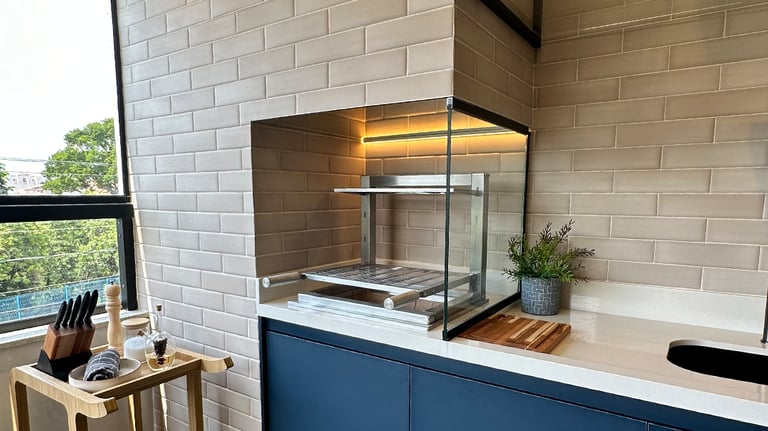 área gourmet de alta qualidade construída em São Paulo