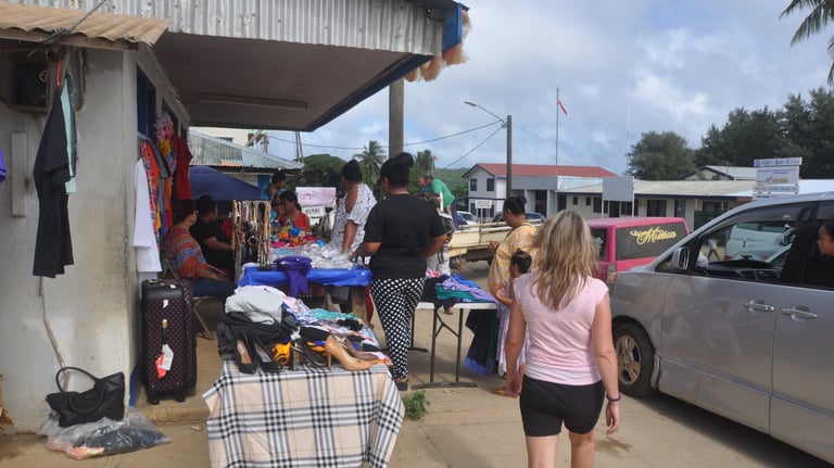 Markets in Neiafu, Vava'u, The Kingdom of Tonga