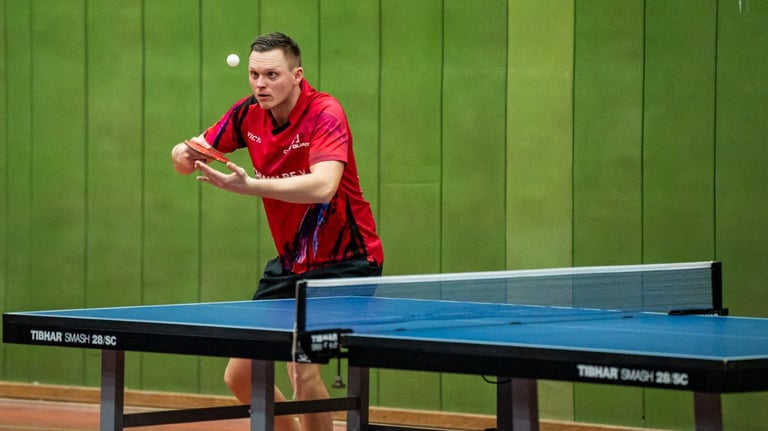 Tischtennis Coaching Bild markus im Spiel