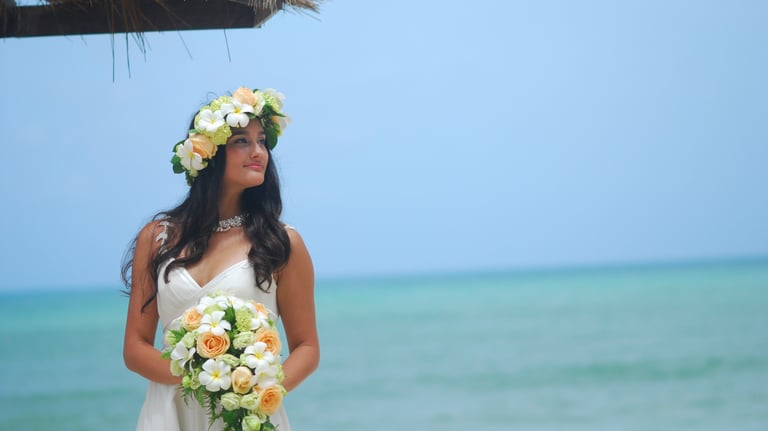 シンプルビーチフォトウエディング