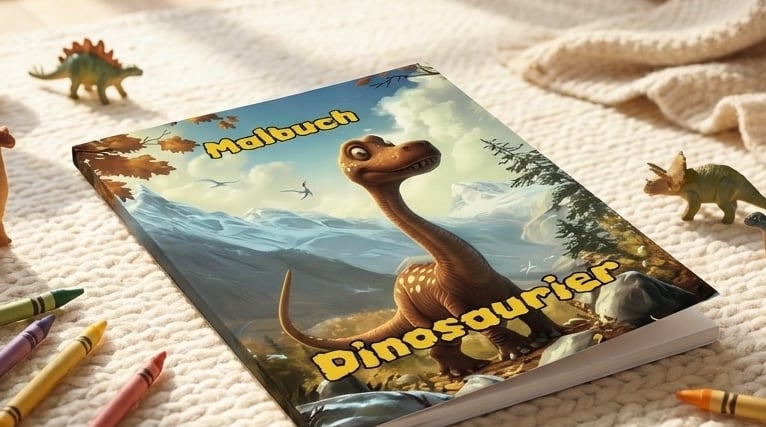 Dinosaurier Malbuch für Kinder ab 3 Jahren Band 2