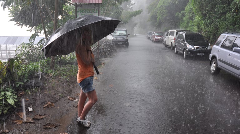 rain storm in indonesia