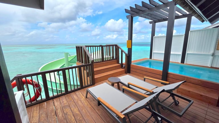 Ozen Life Maadhoo Maldives overwater wind villa with pool