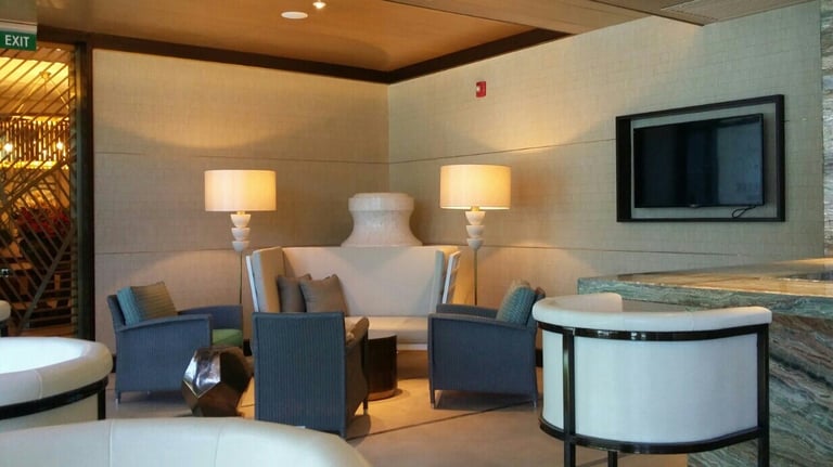 Modern living room interior design by Vertical Space Interiors Philippines