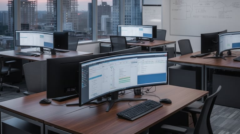 Construction project staff augmentation team providing support roles.