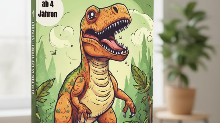 Dinosaurier Malbuch für Kinder ab 4 Jahren