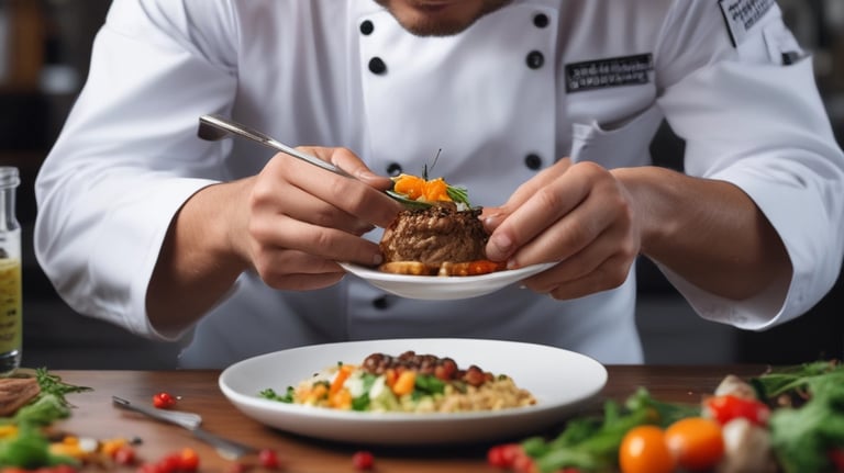 Fresh ingredients displayed on a wooden table.