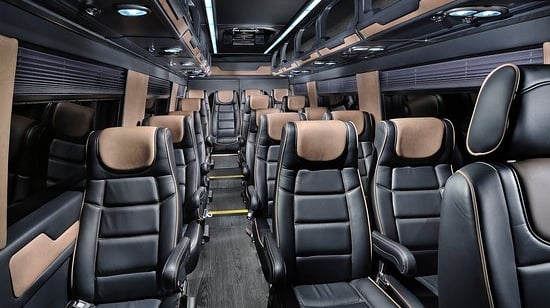 Mercedes Sprinter Minibus Interior