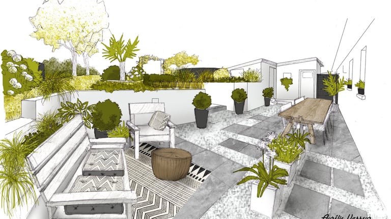 Illustration de jardin