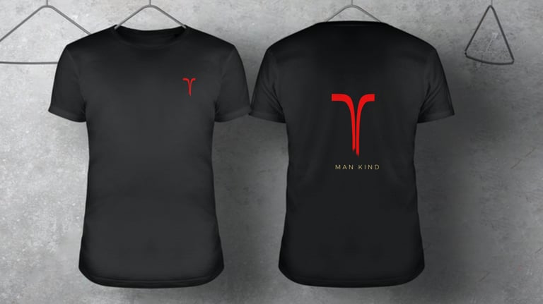 a t - shirt with a red and black t - shirt with a red and