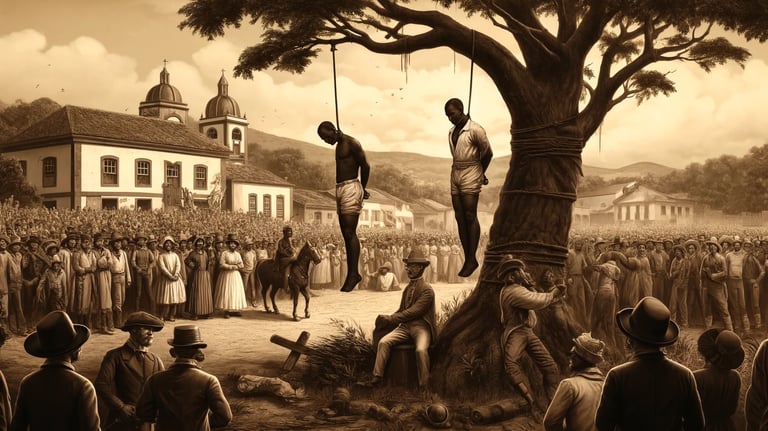 A Árvore dos Enforcados em Araxá, um símbolo sombrio da história local, associada a lendas de injust