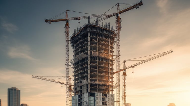 Construction manager monitoring field operations and contractor performance.