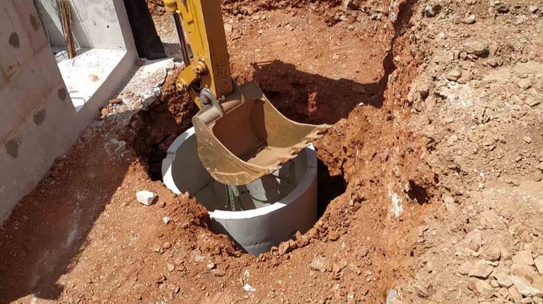 Τοποθέτηση βόθρου στο έδαφος