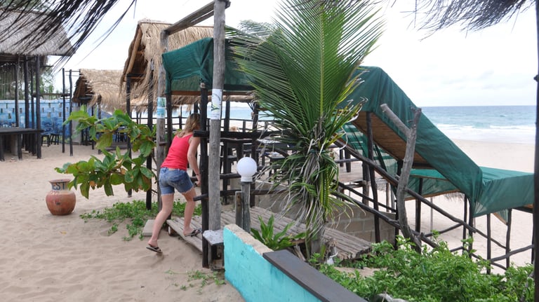 Fatima's restaurant, tofo beach, Praia do tofo, Mozambique