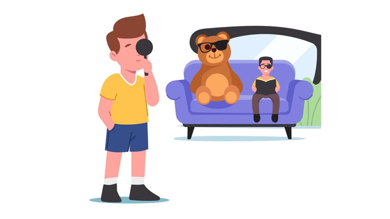 image expliquant le bébé vision par M. Coste Guillaume