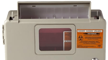 Locking Sharps Container Cabinet