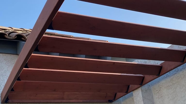 Custom built pergola 
