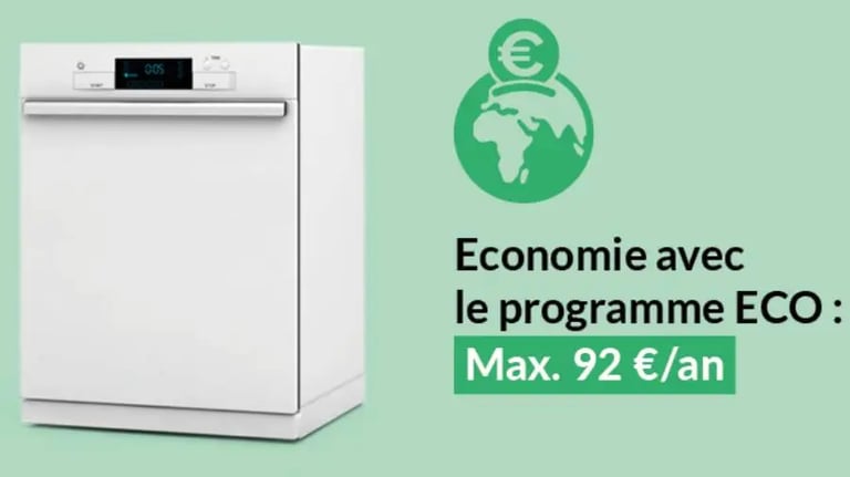 Touche éco pour le lave-vaisselle 