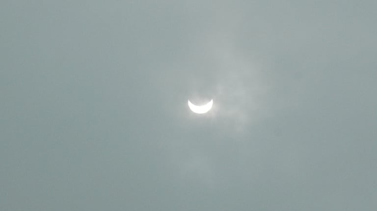 Nick and Tracey Billington in Hangzhou at the total solar eclipse, China