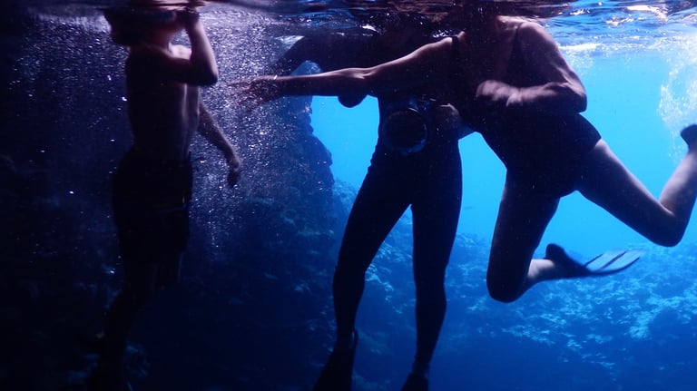 cave snorkelling in Vava'u, The Kingdom of Tonga