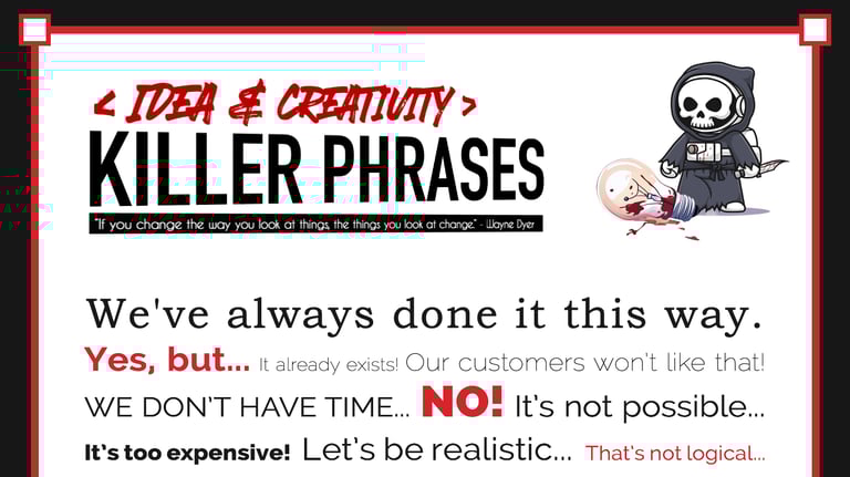 Idea Killer Phrases.