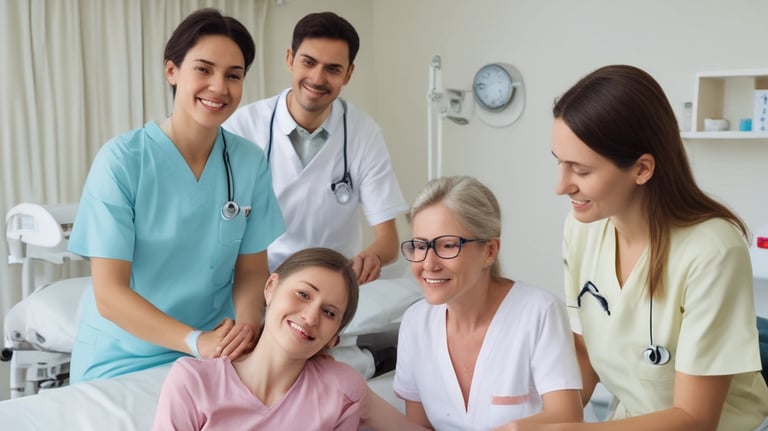 A vibrant red card with the word 'HEALTH' prominently displayed in black text, accompanied by smaller text indicating the number 09 (77) and phrases such as '77 HUMAN NEEDS' and '(physical)' at the top. The background consists of intersecting areas of blue and gray-green color.