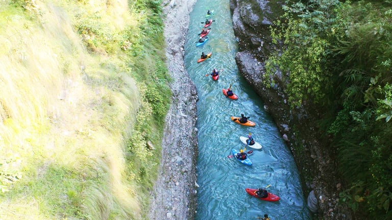 Kayaking & Rafting on the Upper Seti with GRG