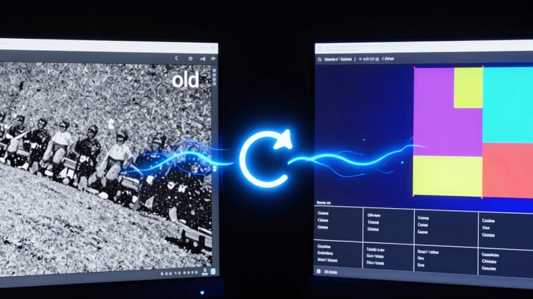 Smartphone showing a video editing app mounted on a black studio boom arm stand.