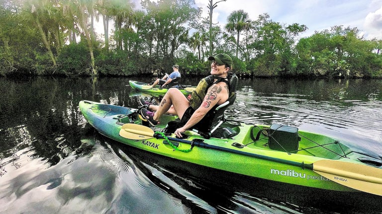 Eco and nature where you'll see dolphins, manatees, pelicans and beautiful water costal scenery