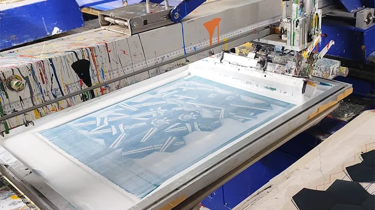 Private label service showing custom logo printing on soccer ball panels with small MOQ for B2B clients.