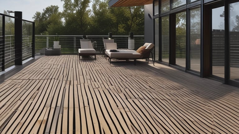 A curved facade covered in white latticework