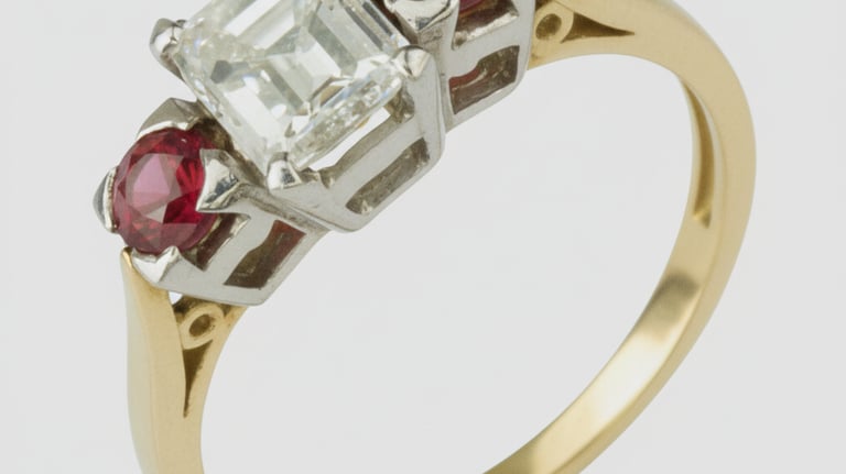Diamond and Ruby Ring