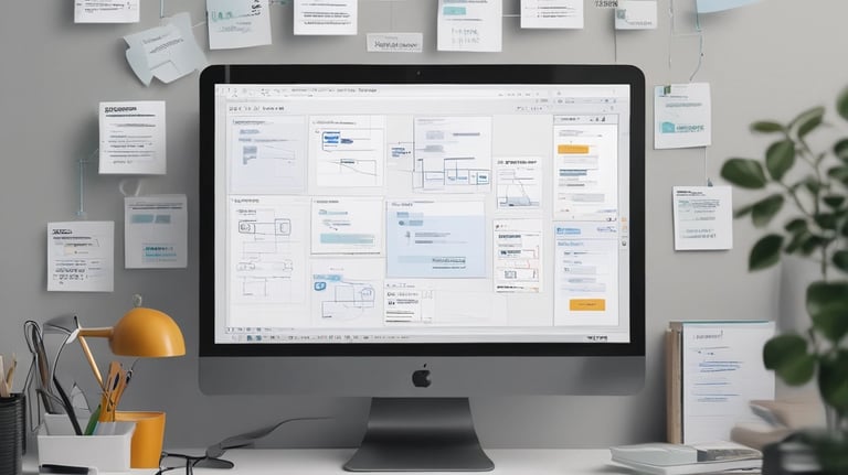 An automated workflow process visualized with connected icons