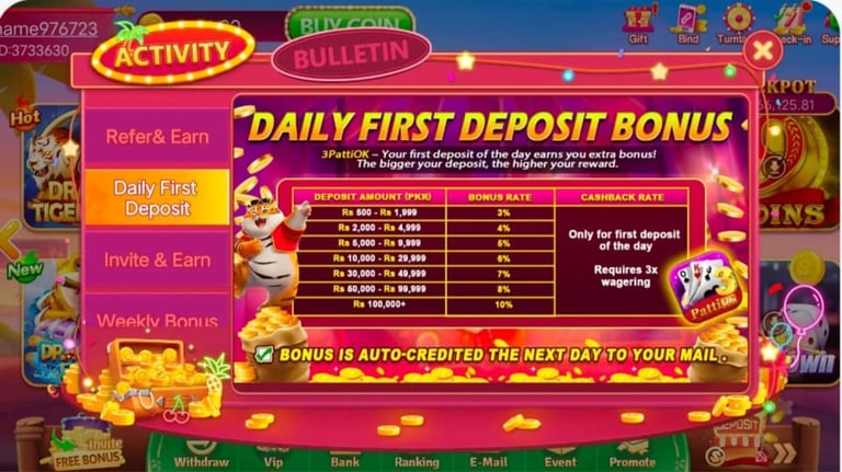 3Patti OK bonus and rewards 3Patti OK free chips 3Patti OK mobile game